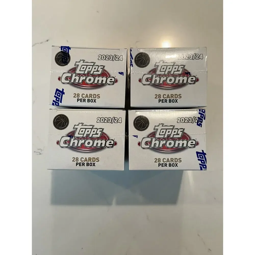 (LOT 4) 2023-24 Topps Chrome Basketball Factory Sealed Value Blaster Box IN HAND - Picture 6 of 7
